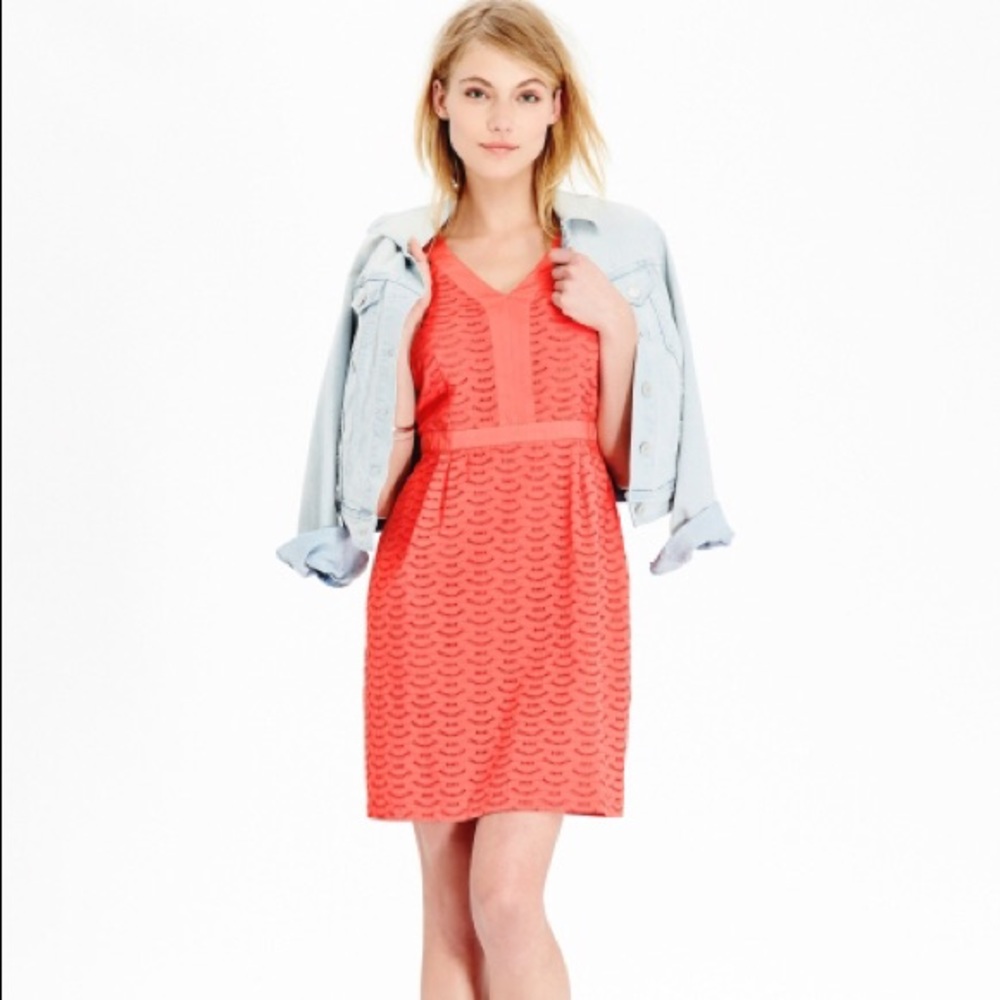 Old Navy coral eyelet dress